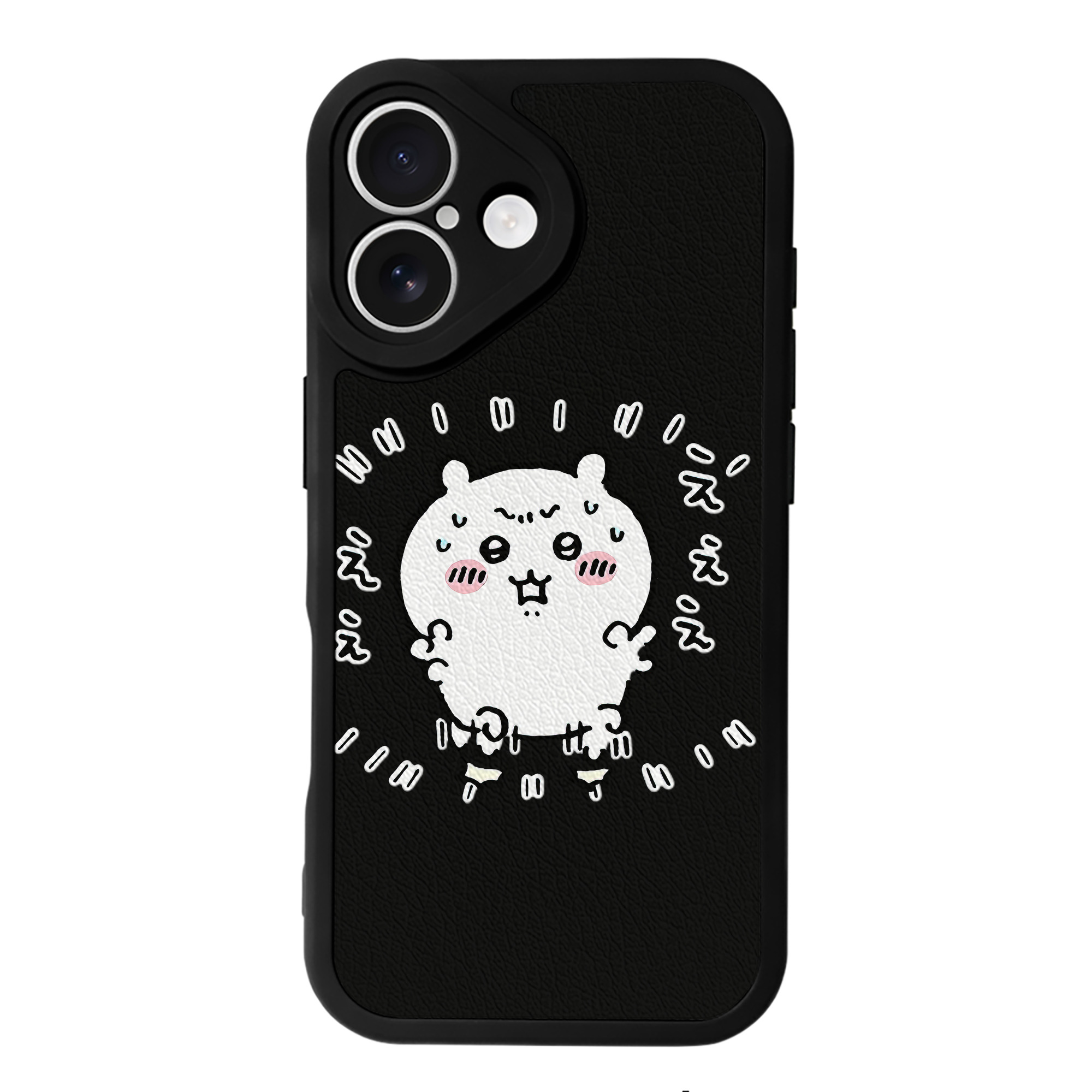 （画像用） ちいかわ ちいかわ Chii-kawa chiikawa 【iPhone 16シリーズ対応】シリコンスマホケース（レザー調） 材質：シリコン